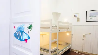 Cama o camas de una habitación en Agüita House
