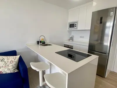 Una cocina o zona de cocina en Sunset and Amadores Beach View