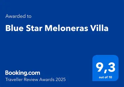 Certificado, premio, señal o documento que está expuesto en Blue Star Meloneras Villa