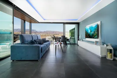 Zona de estar de Blue Star Meloneras Villa