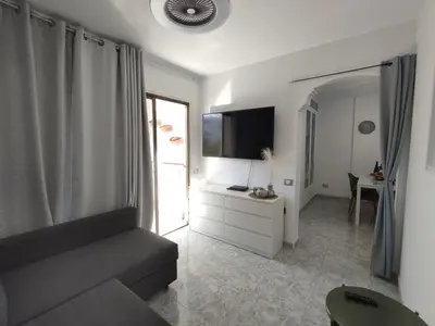 Una televisión o centro de entretenimiento en Vivienda Agaete Parque