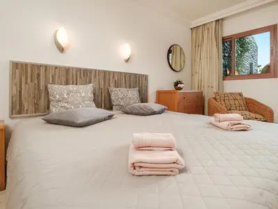 Cama o camas de una habitación en Duplex Anfi Topaz