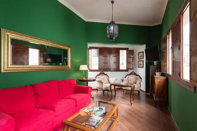 Zona de estar de HomeForGuest NEW Duplex with Rooftop next to Arucas Cathedral