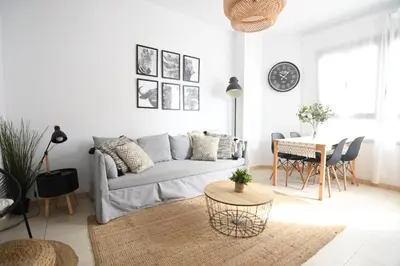 Zona de estar de Near the beach - 3Bed - 2bath - Wifi
