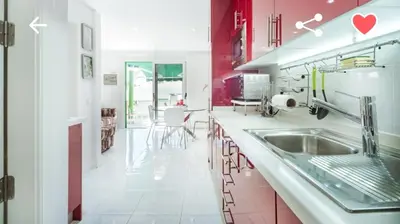 Una cocina o zona de cocina en Bungalow con piscina Maspalomas