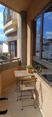 Un balcón o terraza de Canteras beach apartment +3Bed +2Bath +Wifi