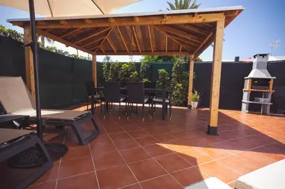 Un balcón o terraza de Ahtha Green Bungalow Maspalomas