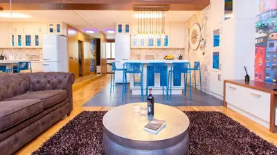 Una cocina o zona de cocina en Bolivar cute home By CanariasGetaway