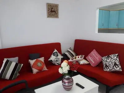 Zona de estar de Apartamento Deluxe Yumbo
