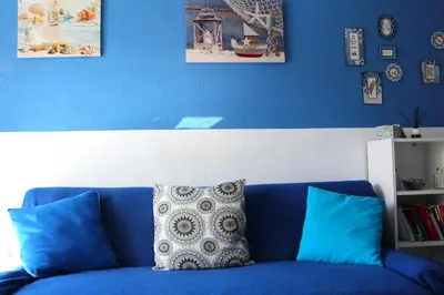 Zona de estar de Tinache Blue Marine apartment