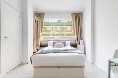 Cama o camas de una habitación en Studio El Secretario