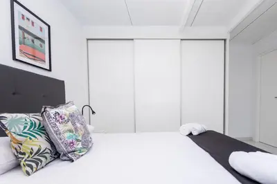 Cama o camas de una habitación en New 3BR with great terrace By CanariasGetaway