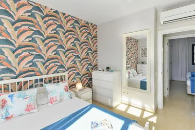 Cama o camas de una habitación en Duplex Bahia Meloneras 47 by VillaGranCanaria