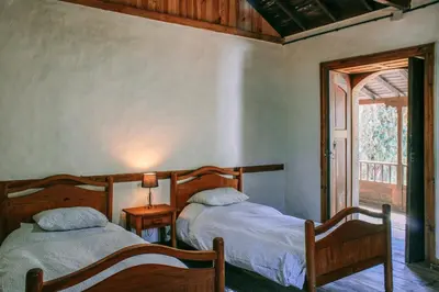 Cama o camas de una habitación en Casa Rural Lomito del Pino