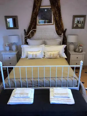 Cama o camas de una habitación en Finca La Sabina
