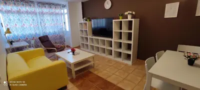Una televisión o centro de entretenimiento en PICASSO Apartamento