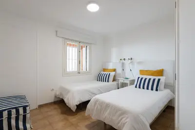 Cama o camas de una habitación en Beach Front San Agustín Papagayos