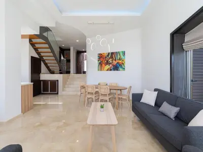 Zona de estar de Salobre Villas Green