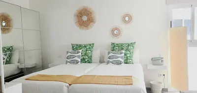 Cama o camas de una habitación en HD Mogán Coral Apartments