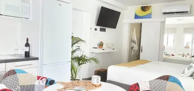 Cama o camas de una habitación en HD Mogán Coral Apartments