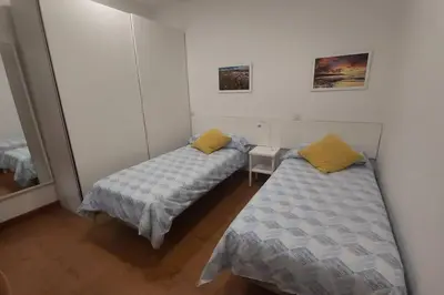 Cama o camas de una habitación en Las Canteras Hierro-1