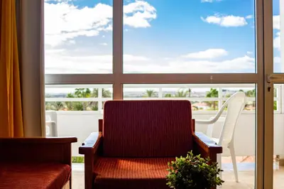 Zona de estar de Seaview Friendly Holiday Home 3