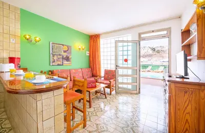 Zona de estar de Palmasol Apartamentos