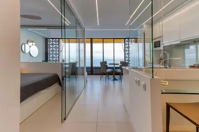 Zona de estar de Oceanglass Apartments by Airnest