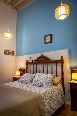 Cama o camas de una habitación en Casa Luna