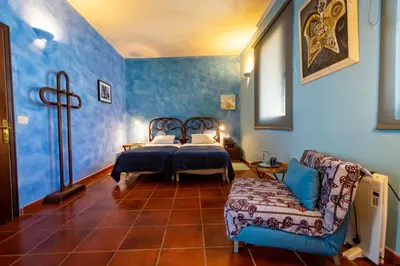 Cama o camas de una habitación en Casa Luna