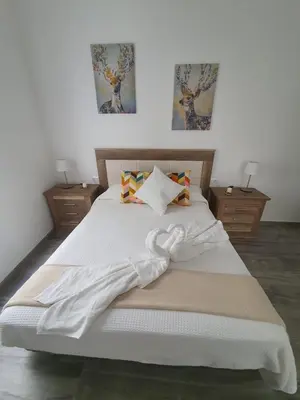 Cama o camas de una habitación en Alojamientos Agaete Pueblo N11