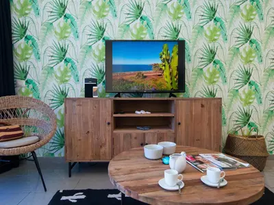 Una televisión o centro de entretenimiento en Amazónico Playa de Mogán
