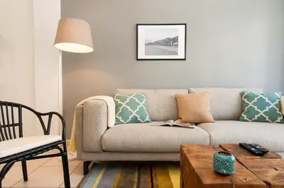 Zona de estar de Arizona Apartment