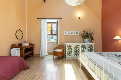 Cama o camas de una habitación en Casona Gildana: Historia, Patrimonio/E-working