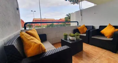 Zona de estar de Surycan, beautiful apartment in maspalomas