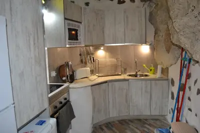 Una cocina o zona de cocina en Casa Cueva El Pedregal Tejeda