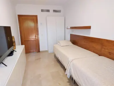 Cama o camas de una habitación en Casa Tauro Golf - Luxury chalet with sea view