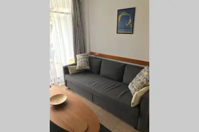 Zona de estar de Yumbo Beach Apartment Perfect location free fast WIFI