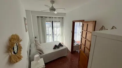 Cama o camas de una habitación en Vivienda Vacacional Tienda Loly