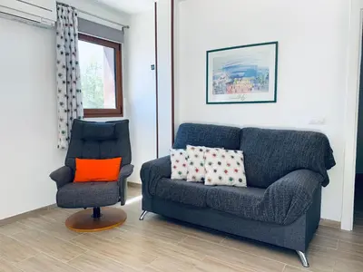 Zona de estar de Apartamento La Solanita, Artenara By Artenatur