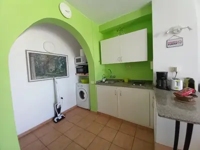 Una cocina o zona de cocina en casAkash Maspalomas
