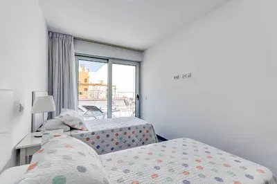 Cama o camas de una habitación en Amarre Paradise