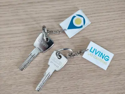 Plano de Living Las Canteras Homes - BEACHSIDE TERRACE BIKES