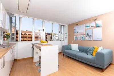 Una cocina o zona de cocina en Yumbo Teror Two Bedroom Apartment