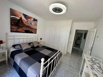 Cama o camas de una habitación en Playa del Cura