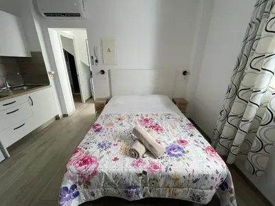 Cama o camas de una habitación en Arguineguin Beach Lux Solarium Petite