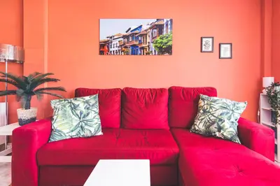 Zona de estar de Home2Book Charming Apartment Playa del Inglés