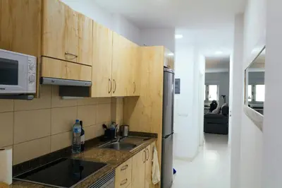 Una cocina o zona de cocina en Apartamento Palmera