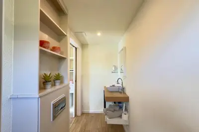 Una cocina o zona de cocina en B&B Casa en La Montaña