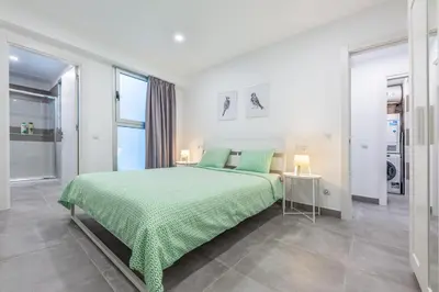 Cama o camas de una habitación en Inadan Beach By CanariasGetaway